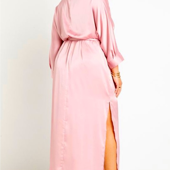 Dolmain Sleeve Pink Silk Dress purchased for special event - never worn. - Picture 1 of 3